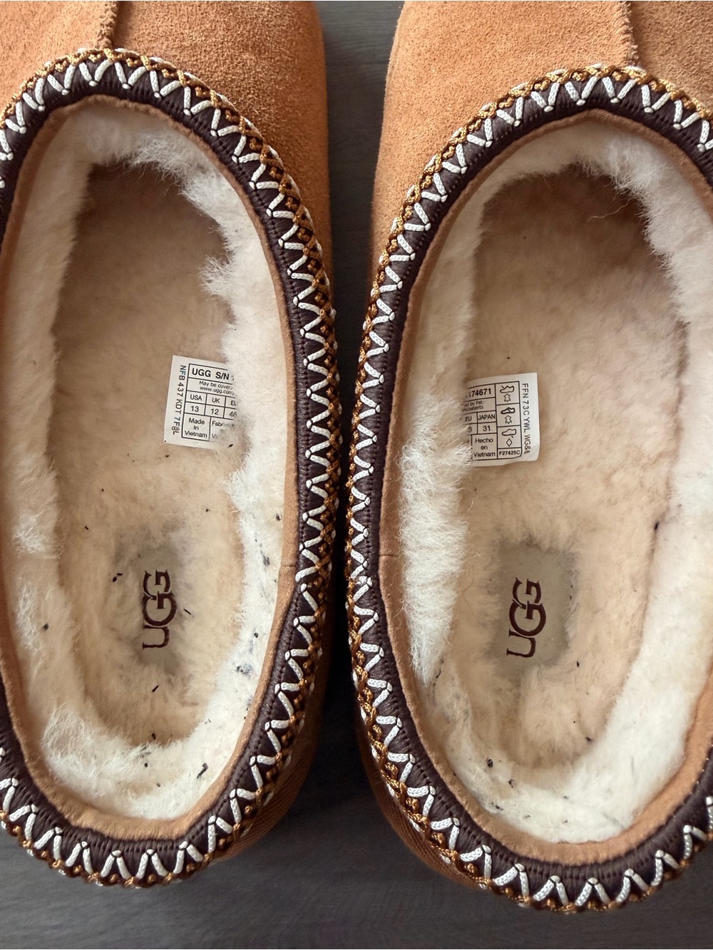 Men’s UGG Tasman Chestnut Suede Size 13 - Picture 7 of 8